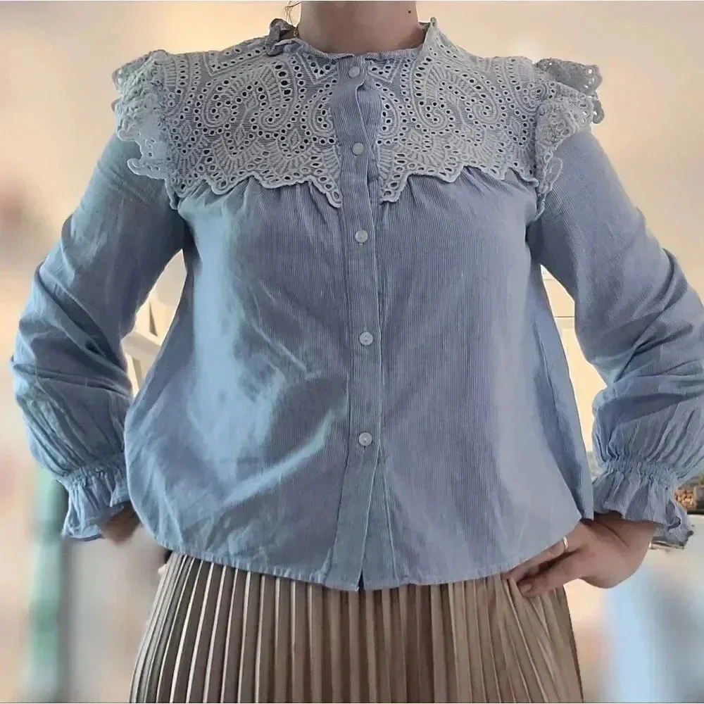 H&M striped button down shirt - Picture 10 of 13